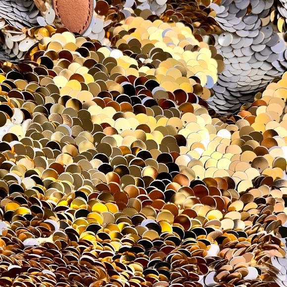 ANTHROPOLOGIE’s Ms.Allbright Specialty Multitonal Sequined Tote bag Medium size - Picture 6 of 12